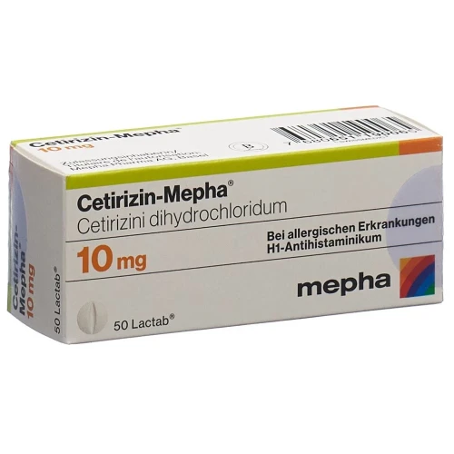 CETIRIZIN Mepha Filmtabl 10 mg 50 Stk