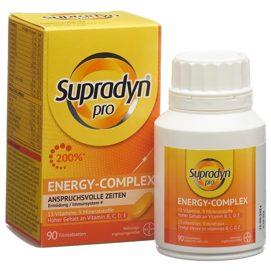 SUPRADYN pro energy-complex Filmtabletten 90 Stk SUPRADYN pro energy-complex Filmtabletten 90 Stk