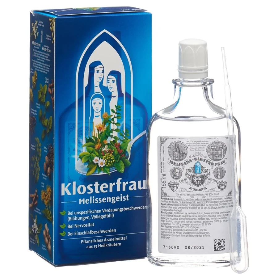 KLOSTERFRAU Melissengeist flüssig Flasche 155 ml KLOSTERFRAU Melissengeist flüssig Flasche 155 ml