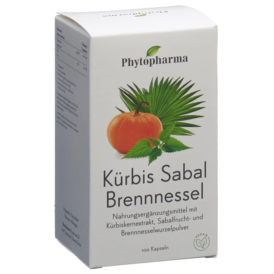 PHYTOPHARMA Kürbis Sabal Brennnessel Kaps 100 Stk PHYTOPHARMA Kürbis Sabal Brennnessel Kaps 100 Stk