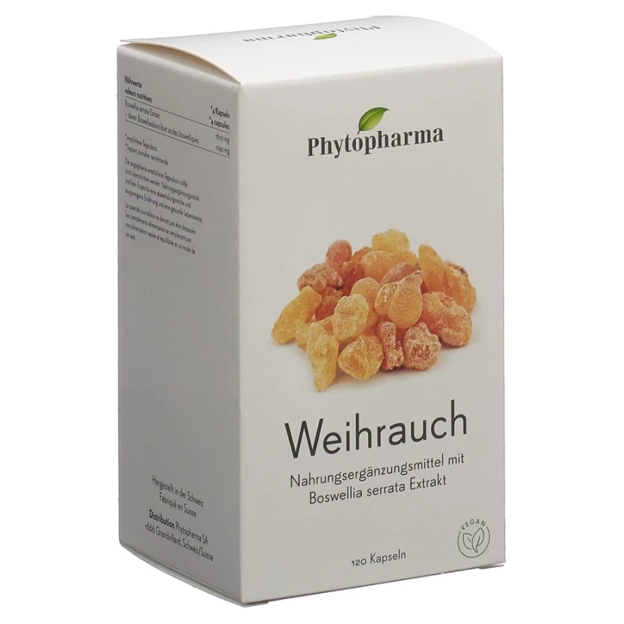 PHYTOPHARMA Weihrauch Kaps (#) Ds 120 Stk PHYTOPHARMA Weihrauch Kaps (#) Ds 120 Stk
