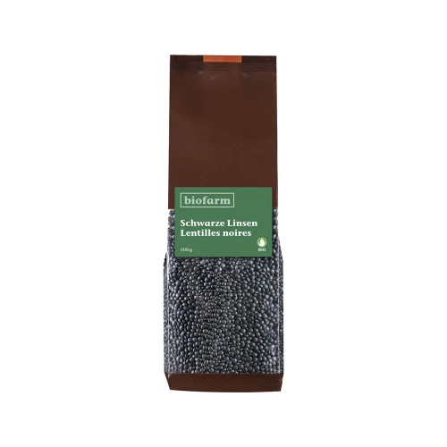 BIOFARM Schwarze Linsen Beluga Knospe 500 g