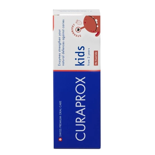 CURAPROX kids Kinderzahnpasta Erdbeere ohne Fluorid 60 ml