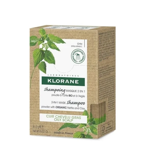 KLORANE Maske Shampoo Brennnessel Bio 8 x 3 g