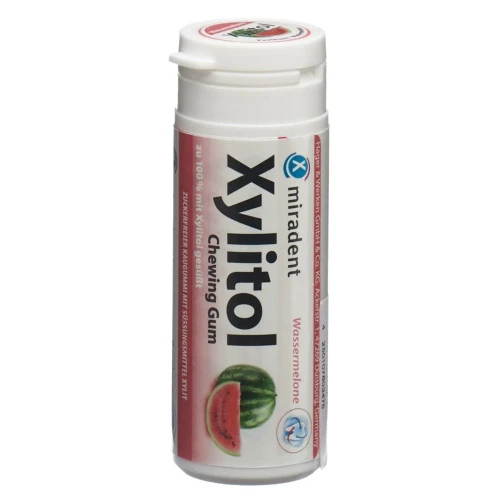 MIRADENT Xylitol Kaugummi Wassermelone Ds 30 Stk