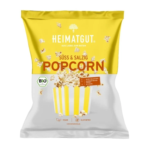 HEIMATGUT Popcorn süss & salzig Bio Btl 90 g