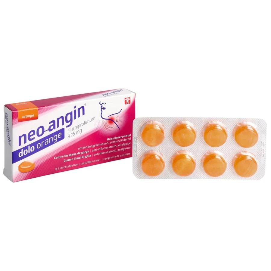 NEO-ANGIN dolo Lutschtabl 8.75 mg Orange 16 Stk NEO-ANGIN dolo Lutschtabl 8.75 mg Orange 16 Stk