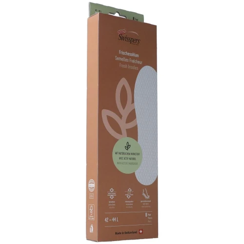 SWISSPERS Frischesohlen L 44 weiss 8 Paar