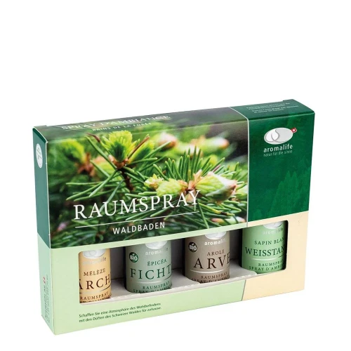 AROMALIFE Geschenkset Raumspray Waldbaden 4x30ml