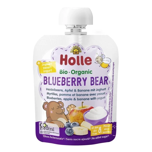 HOLLE Blueberry Bear Pouchy Heide Apf Ban Jog 85 g