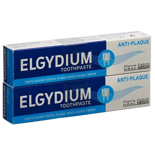 ELGYDIUM Anti-Plaque Zahnpasta Duo 2 x 75 ml