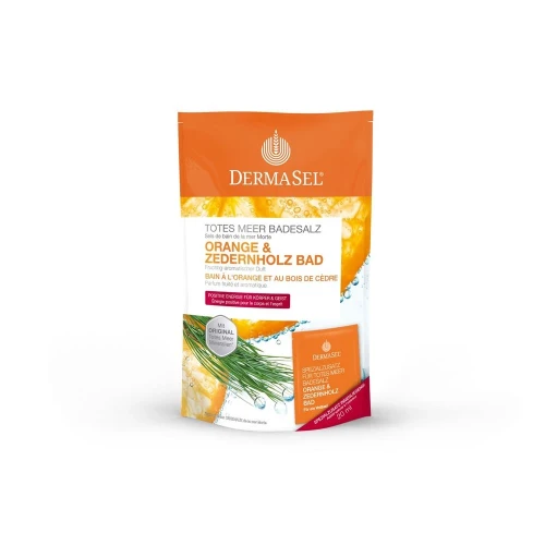 DERMASEL Badesalz Orange&Zeder 400 g