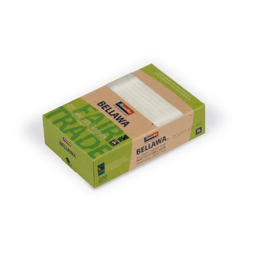 BELLAWA Fairtrade Wattestäbchen 200 Stk
