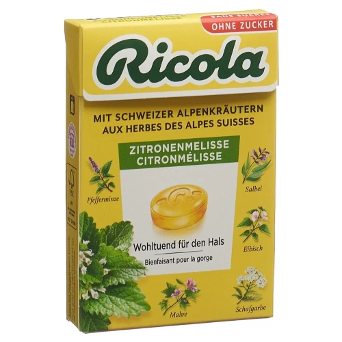 RICOLA Bonbons Zitronenmelisse oZ mS Box 50 g