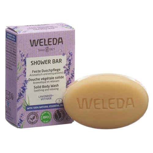 WELEDA Feste Duschpflege Lavender+Vetiver 75 g