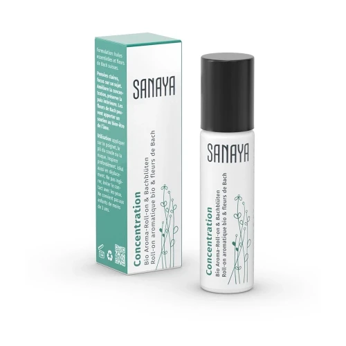 SANAYA Aroma & Bachblüten Roll on Concentration Bio 10 ml