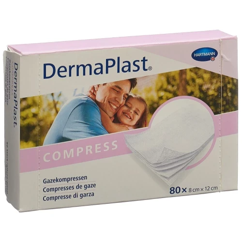 DERMAPLAST Compress 8x12cm Box 80 Stk